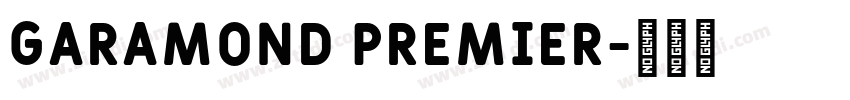 Garamond Premier字体转换